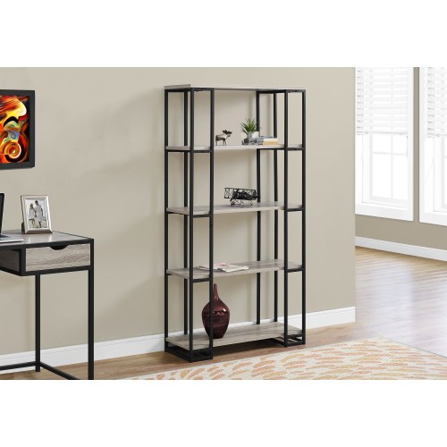 7241 Bookshelf - DARK TAUPE / BLACK METAL